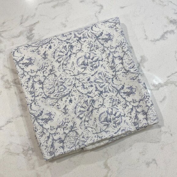Vintage Simply Shabby Chic Pillow Case Indigo Batik 34x20 Standard Cotton - Picture 1 of 11